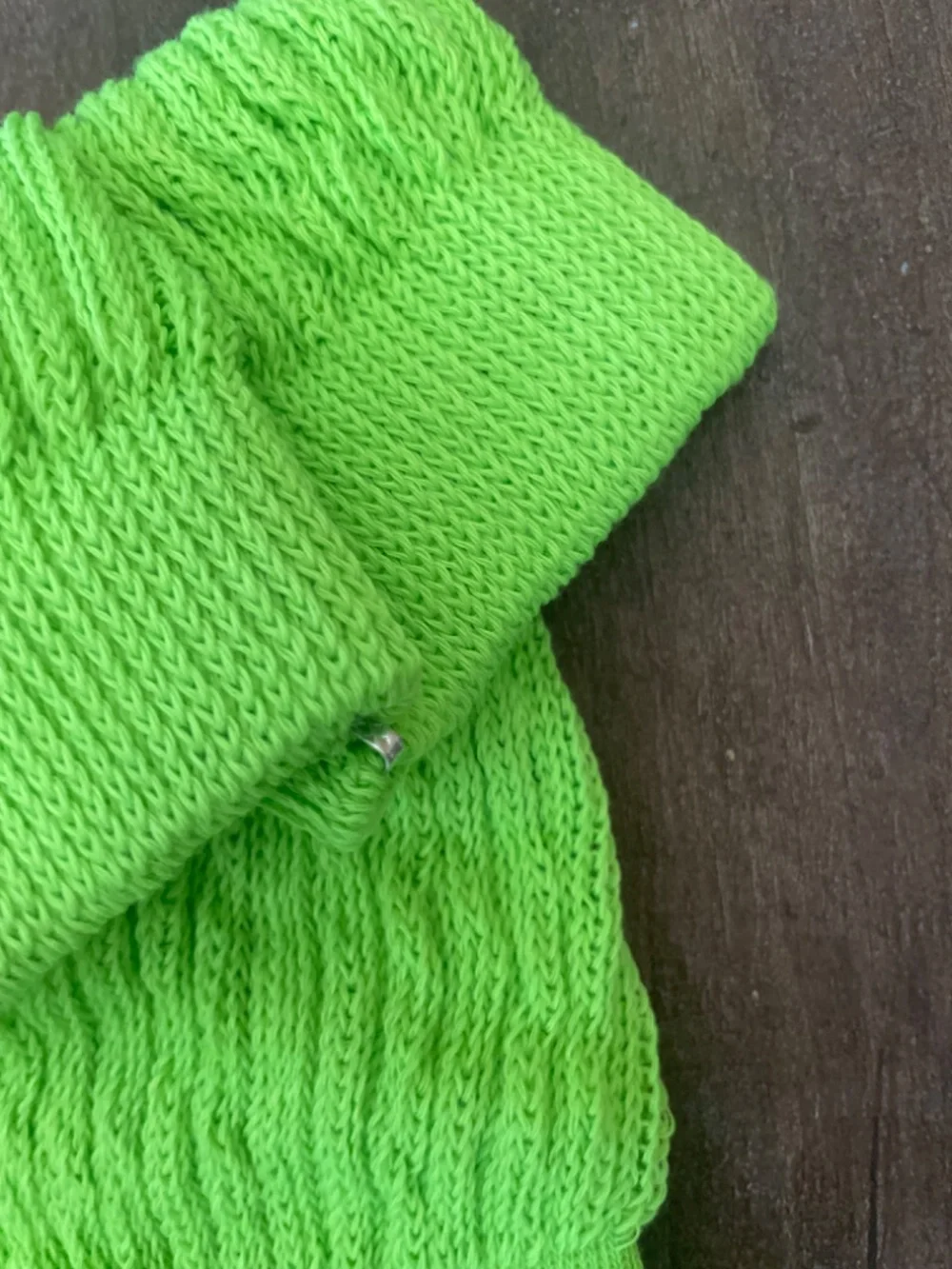 Green slouchy socks